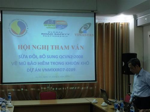 Hội nghị tham vấn về nội dung sửa đổi, bổ sung QCVN2:2008 về mũ bảo hiểm