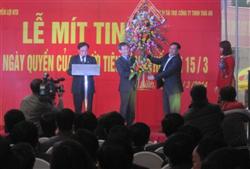 Mít tinh hưởng ứng Ngày Quyền người tiêu dùng thế giới tại Thái Bình