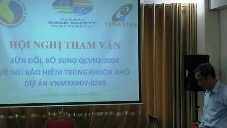 Hội nghị tham vấn về nội dung sửa đổi, bổ sung QCVN2:2008 về mũ bảo hiểm