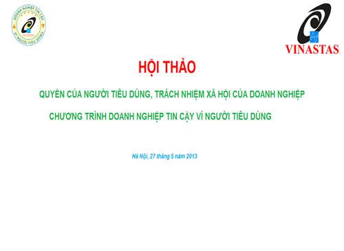 Quyền của người tiêu dùng, trách nhiệm xã hội của doanh nghiệp